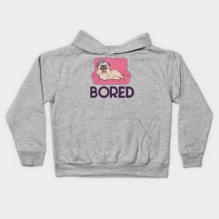 Bored Pug Kids Hoodie